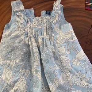 Baby Gap dress size 2 light blue beautiful floral!